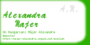 alexandra majer business card